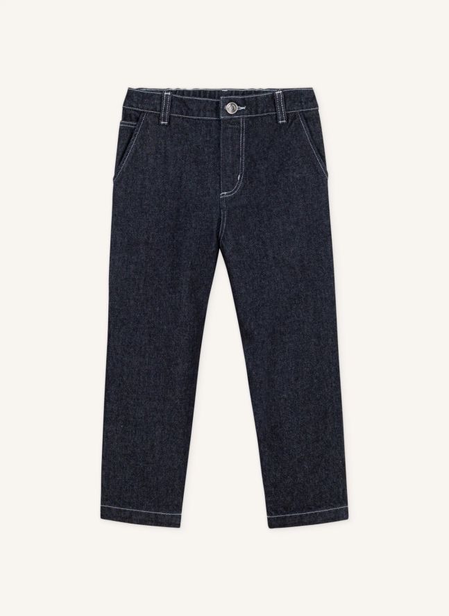 Jean Droit Coton Bio | Bleu foncé