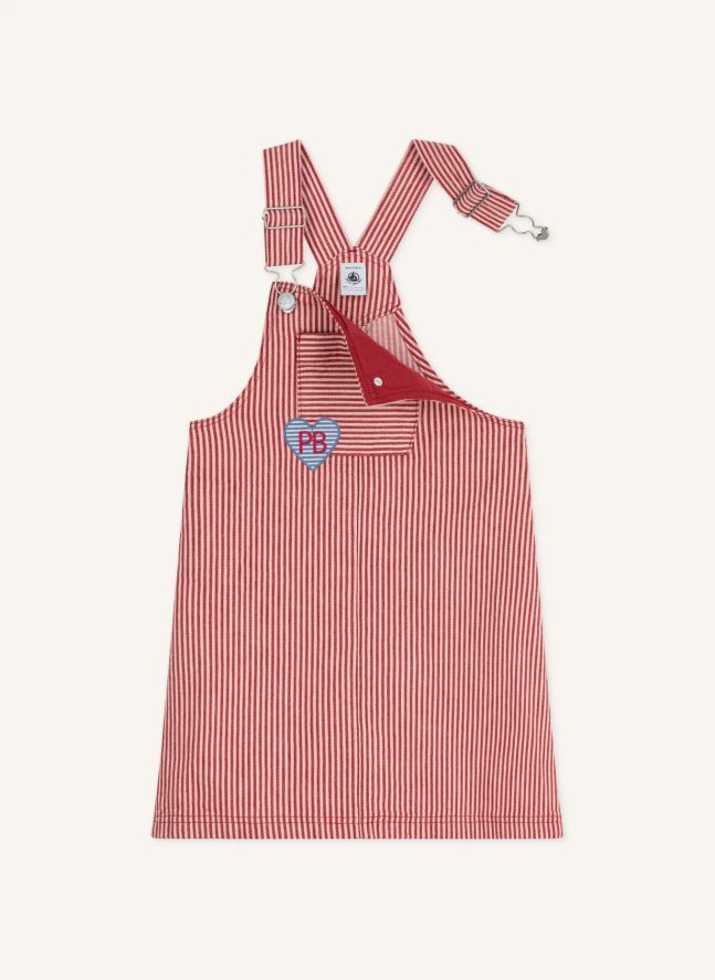 Robe Salopette Coton Bio | Rose