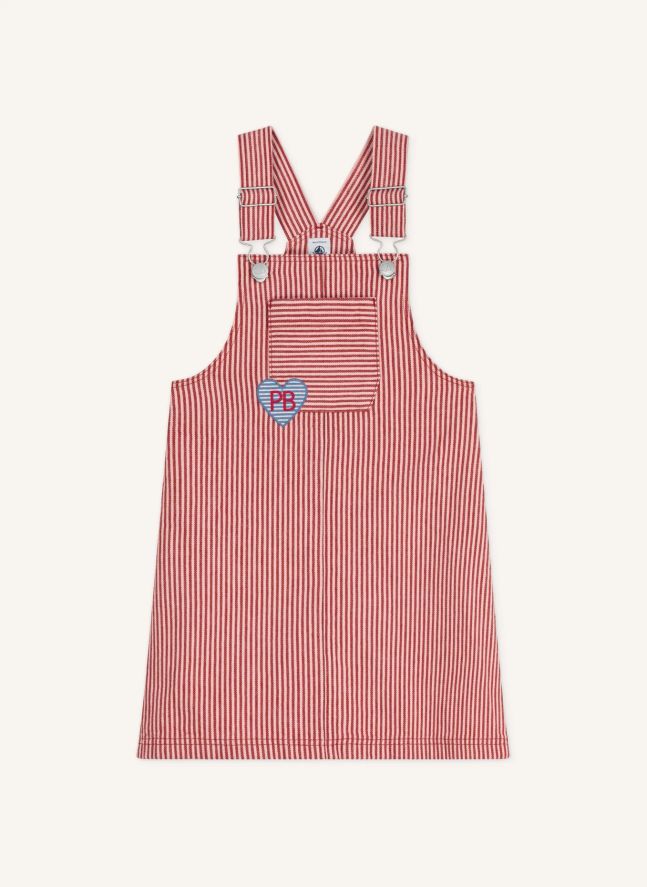 Robe Salopette Coton Bio | Rose