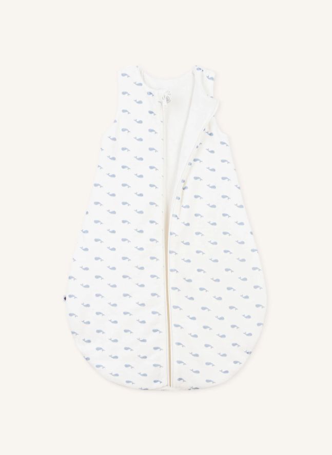 Gigoteuse Baleines Coton Bio | Blanc