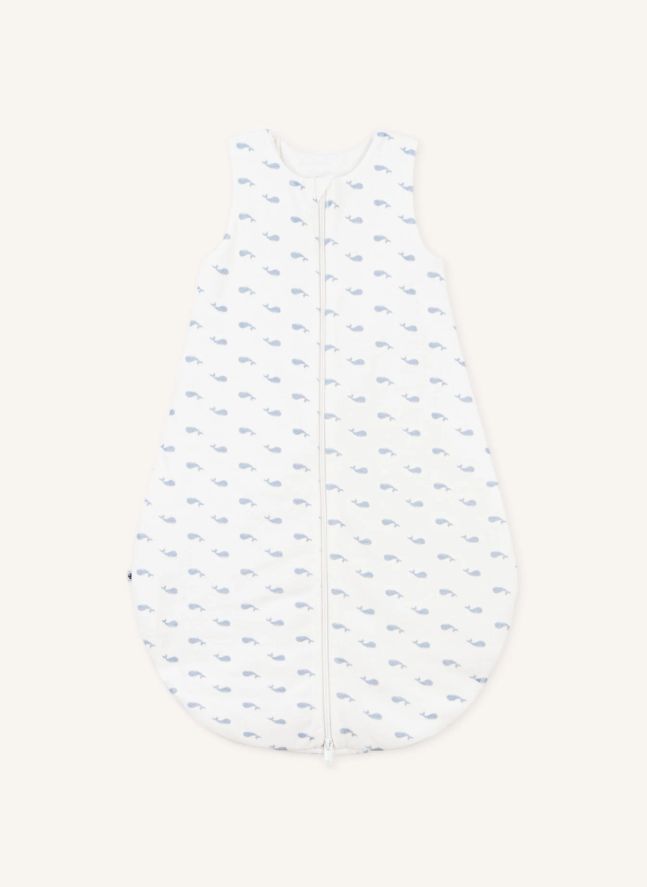 Gigoteuse Baleines Coton Bio | Blanc