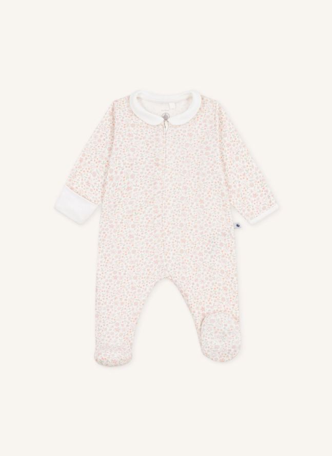 Pyjama Dors Bien Fleuri Coton Bio | Blanc