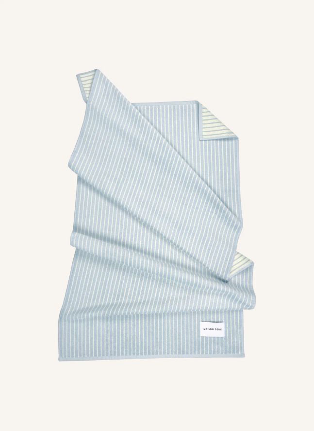 Serviette de plage rayée | Bleu