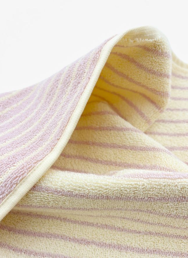 Serviette de plage rayée | Jaune