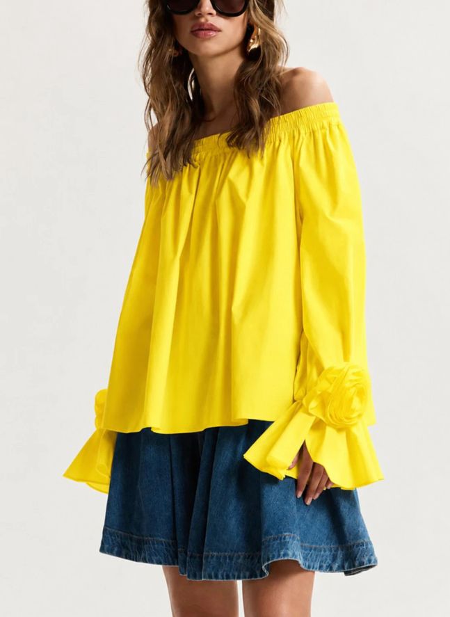 Top Jofie Coton | Jaune citron