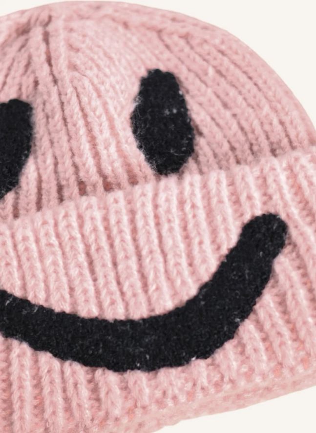 Bonnet Kim Smiley | Rose poudré