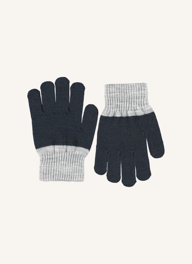 Lot de 2 Paires de Gants Kei Rayés | Bleu gris