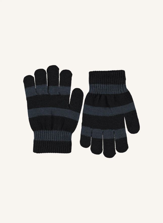 Lot de 2 Paires de Gants Kei Rayés | Bleu gris