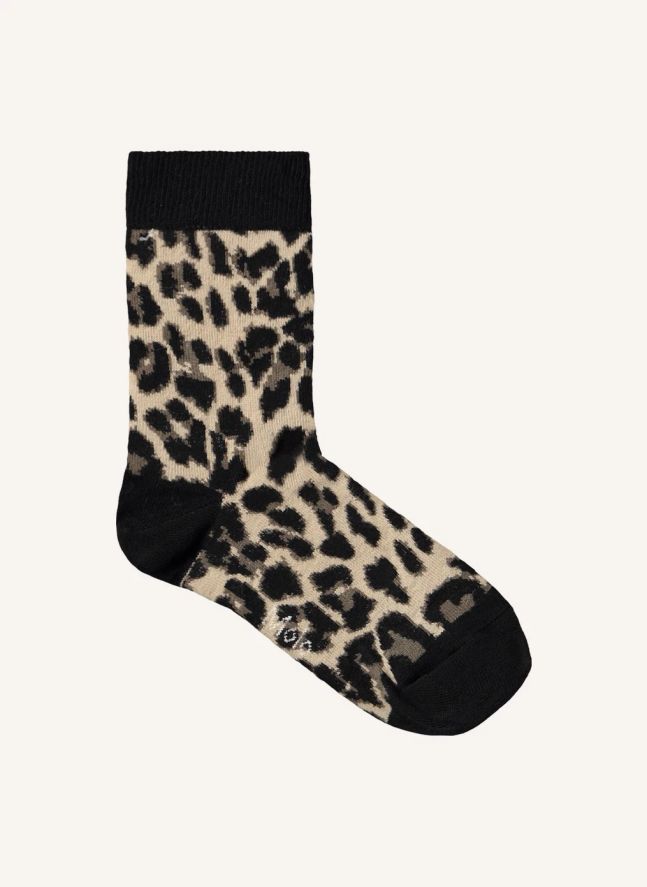 Lot de 2 Paires de Chaussettes Nomi Leopard | Noir