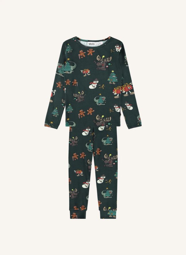 Pyjama Lue Noel Coton Bio | Bleu nuit