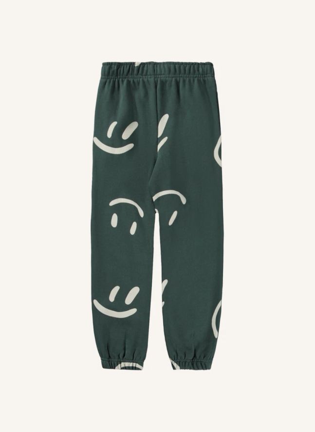 Jogger Adan Smileys Coton Bio | Vert sapin
