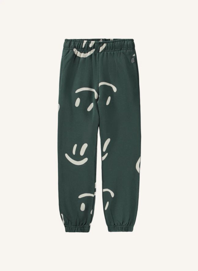 Jogger Adan Smileys Coton Bio | Vert sapin