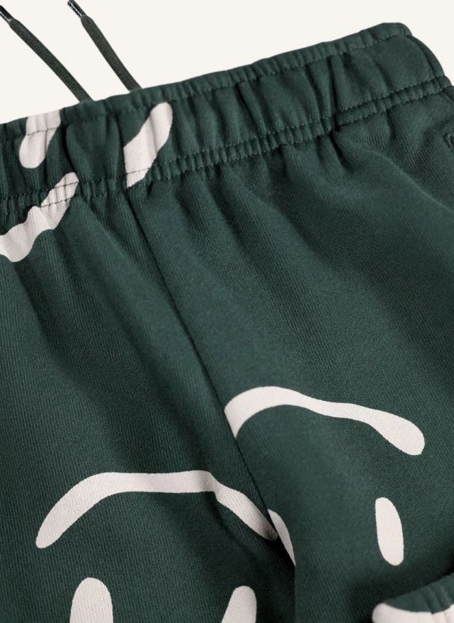 Jogger Adan Smileys Coton Bio | Vert sapin