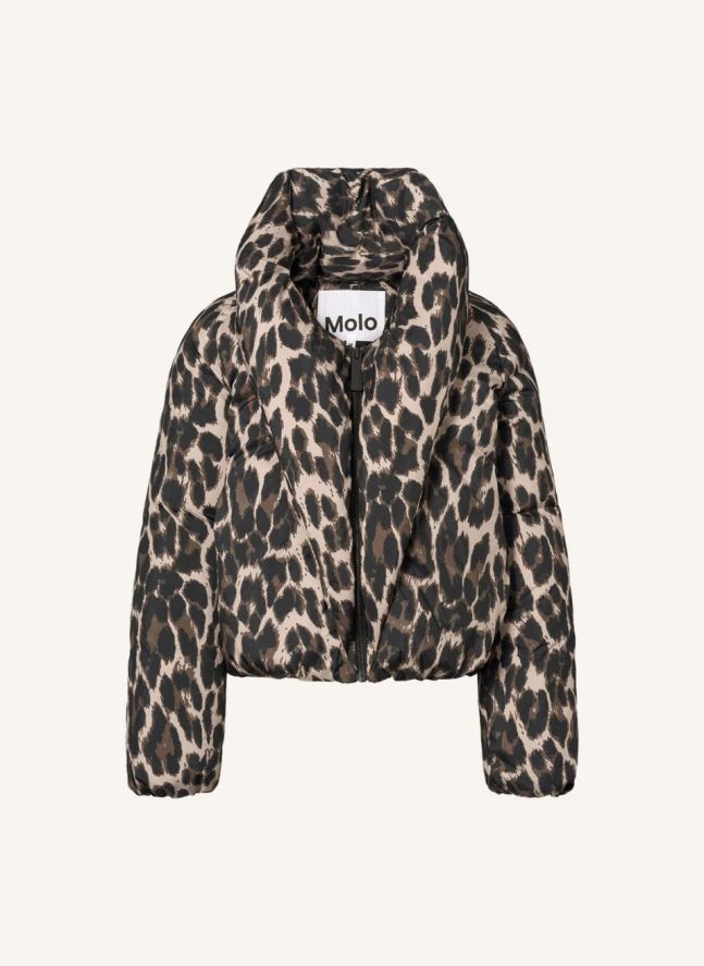 Doudoune Heylee Leopard | Marron