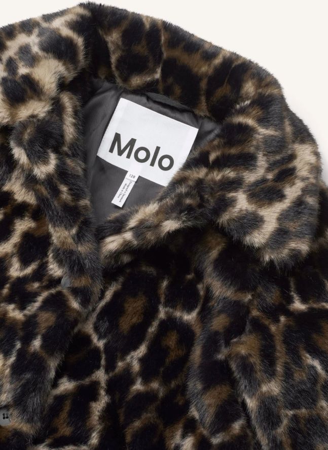 Manteau Façon Fourrure Hera Leopard | Marron
