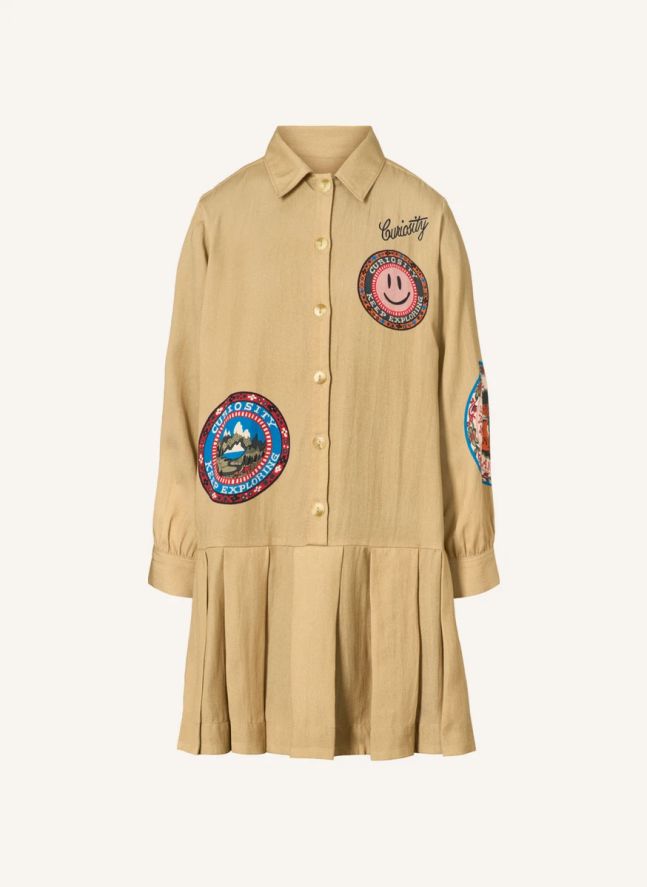 Robe Chemise Smiley Carrie | Camel