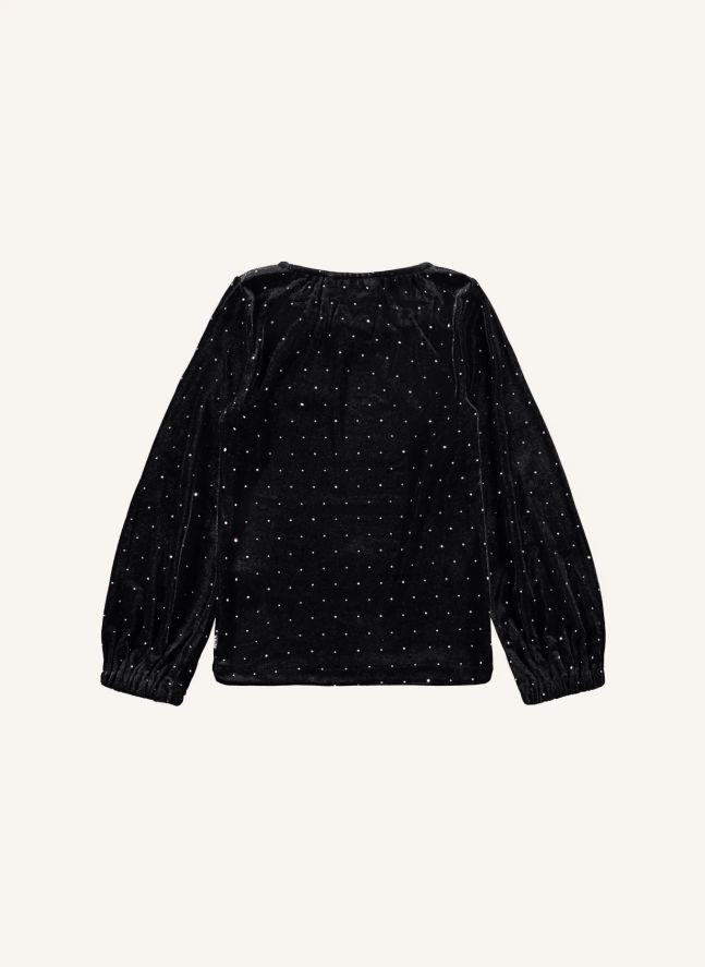 T-shirt Pailleté Rikki | Noir