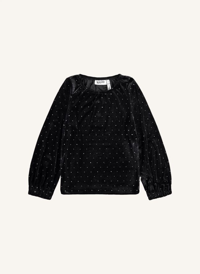 T-shirt Pailleté Rikki | Noir