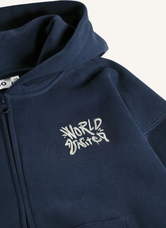 Sweat Zippé Marley | Bleu nuit