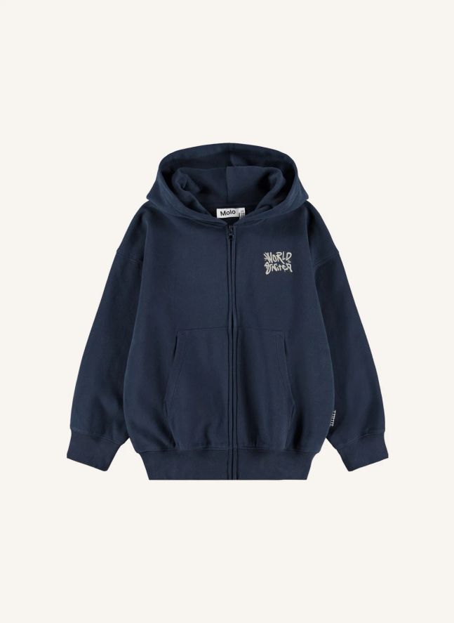 Sweat Zippé Marley | Bleu nuit