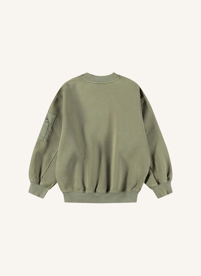 Pull Martell Coton Bio | Vert kaki