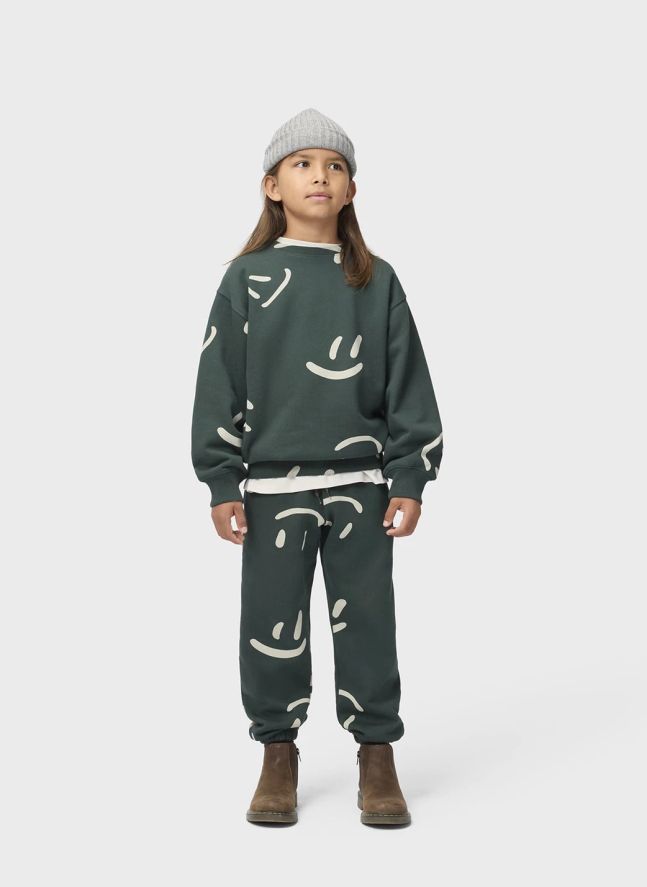 Pull Monti Smileys Coton Bio | Vert