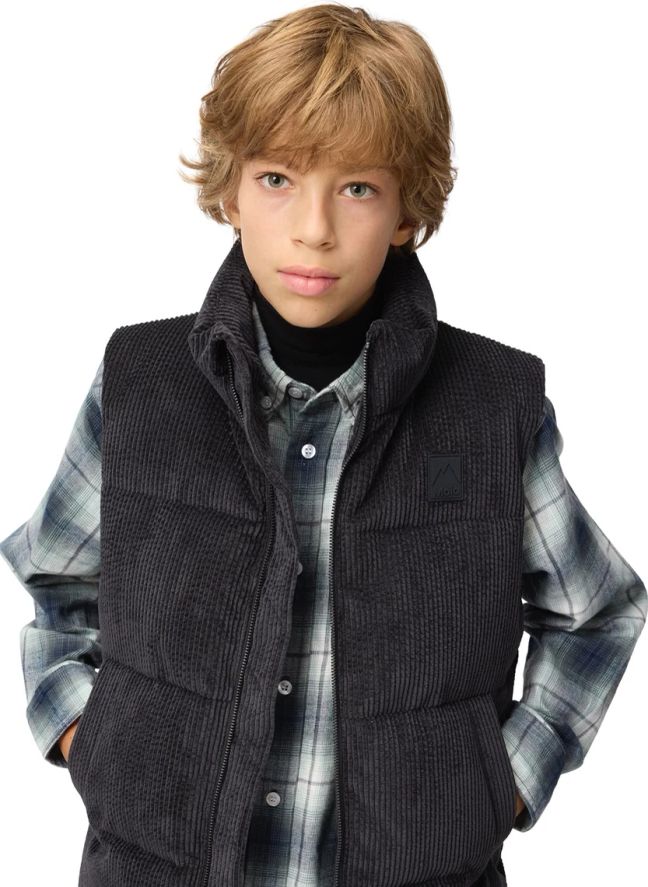 Chaqueta de pluma sin mangas Heike | Negro