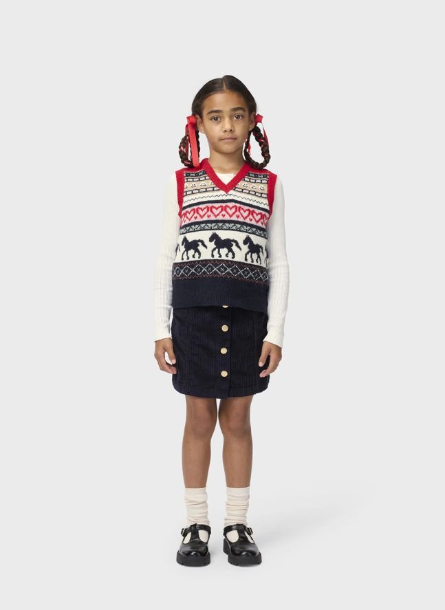 Pull Sans Manches Grace Laine | Rouge