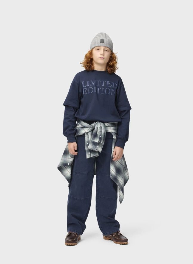 T-shirt Renton Limited Edition Coton Bio | Bleu marine