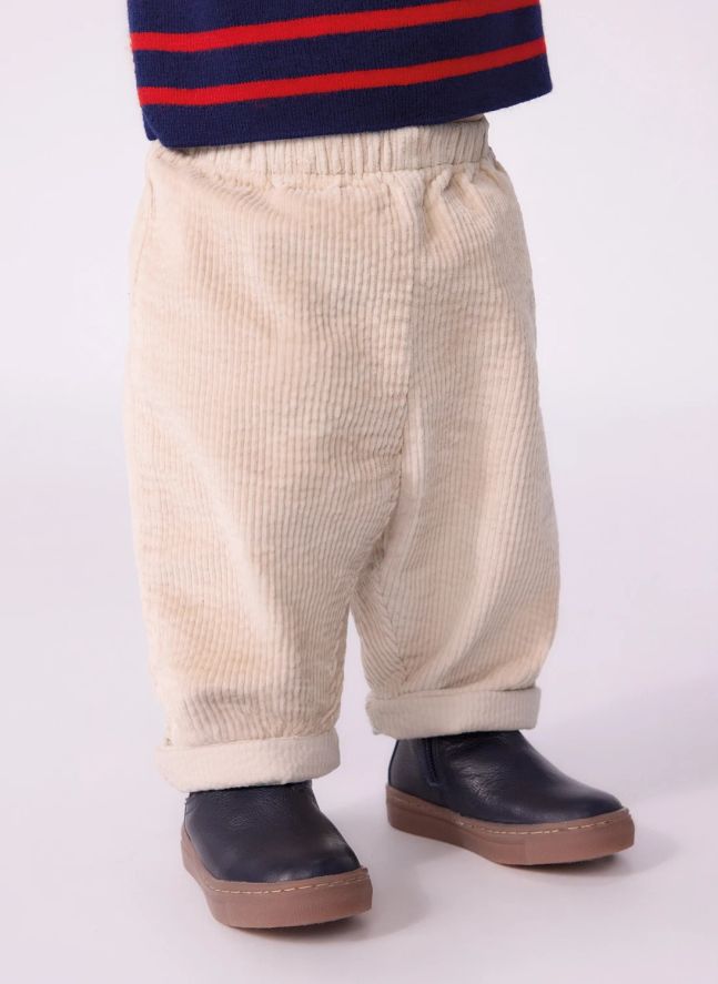 Pantalon Velours Côtelé Coton Bio | Beige
