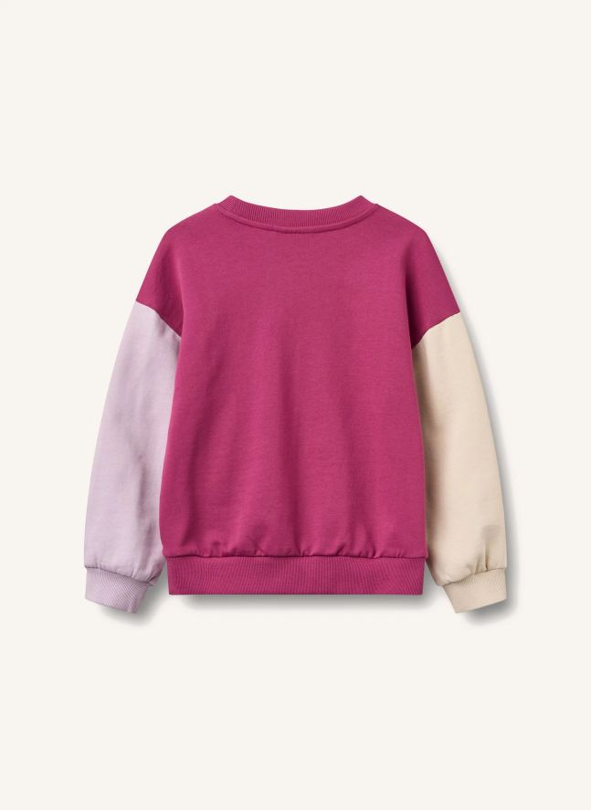 Sudadera Elliot Flower de algodón orgánico | Magenta