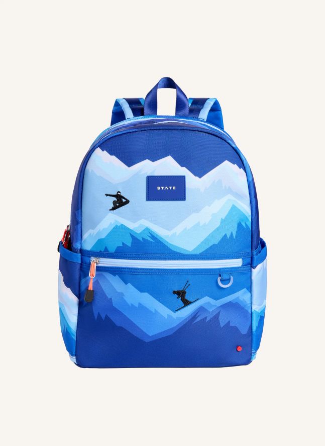 Sac à Dos Double Poches Kane Montagnes | Bleu