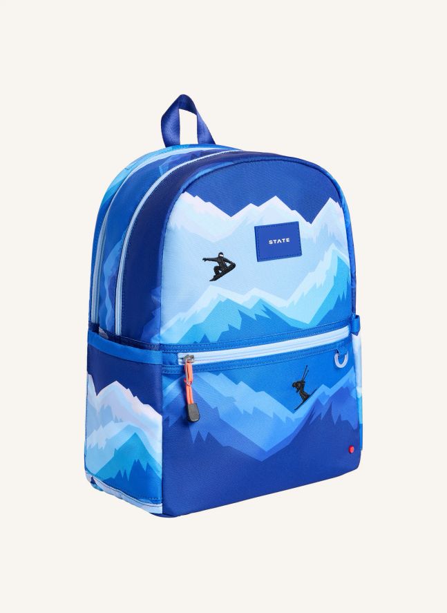Sac à Dos Double Poches Kane Montagnes | Bleu