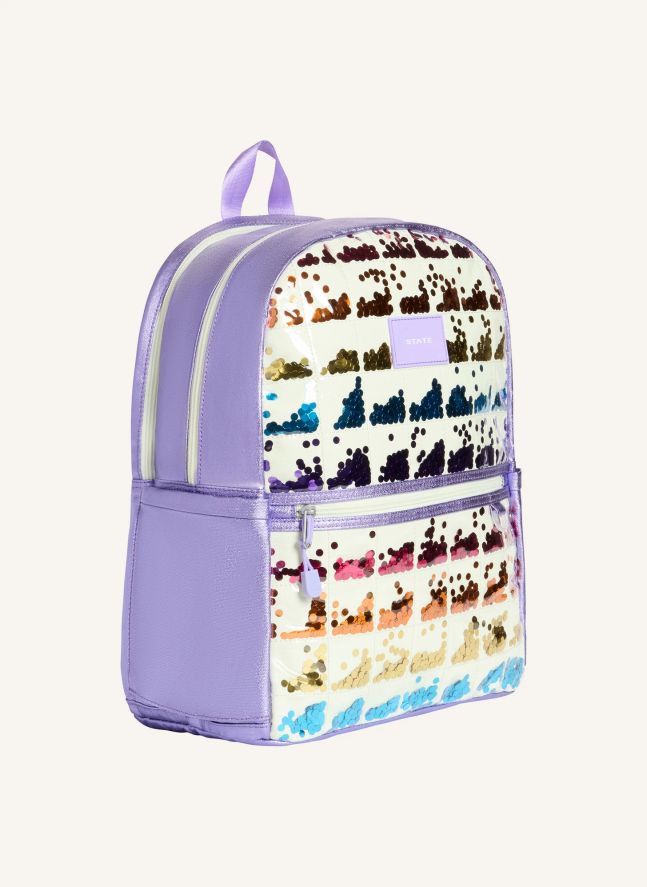Sac à Dos Double Poches Kane Sequins | Ecru