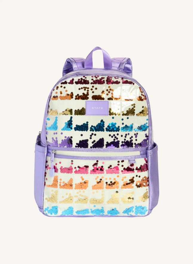 Sac à Dos Double Poches Kane Sequins | Ecru