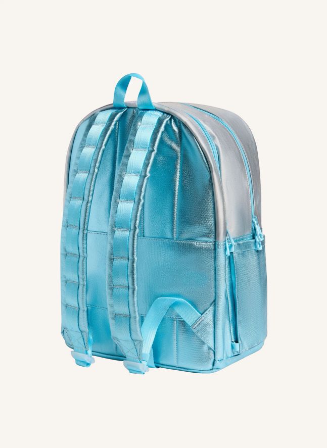Sac à Dos Double Poches Kane Irisé Cœur | Bleu Clair