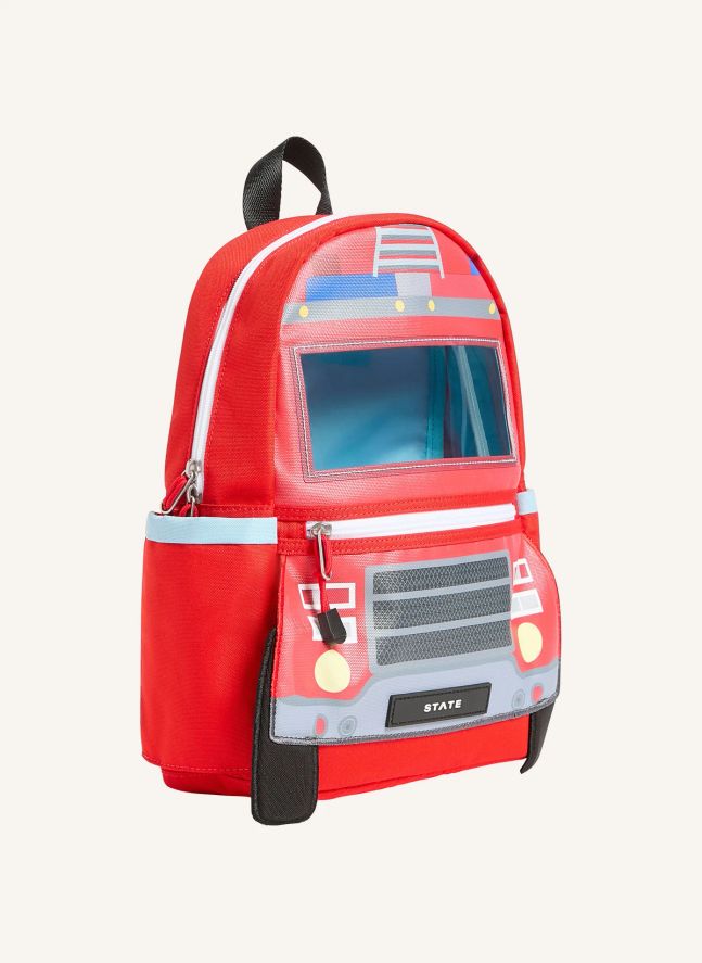 Sac à Dos Mini Kane Camion de Pompiers | Rouge
