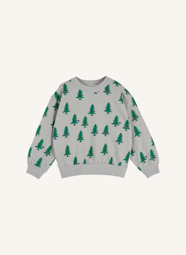Sweat Sapins Coton Bio | Gris