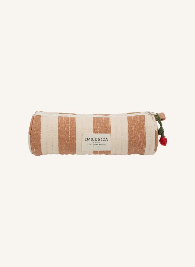Trousse Rayée | Ecru
