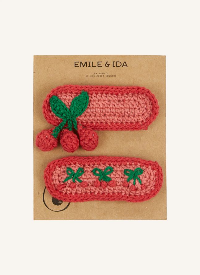 Lot de 2 Barrettes Crochet | Rose