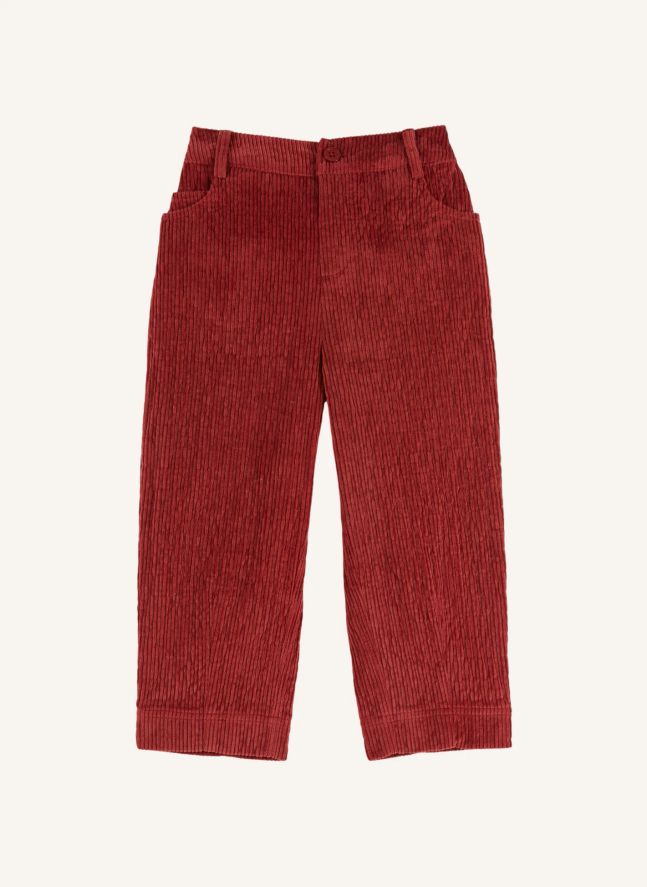 Pantalon Ballon Velours Côtelé | Rouge