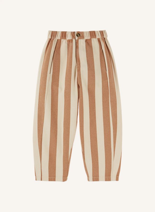 Pantalon Rayé | Ecru