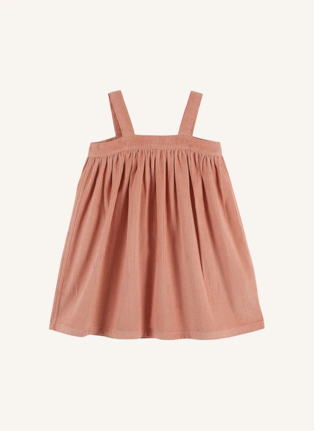 Robe Chasuble Velours Côtelé | Rose