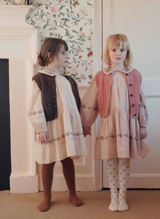 Robe Point de Croix | Beige