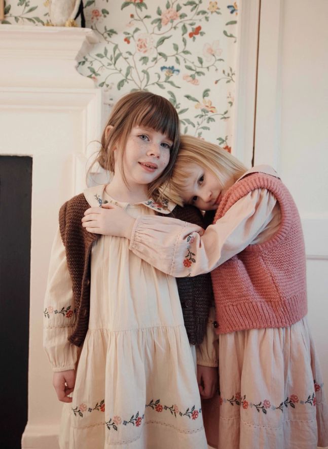 Robe Point de Croix | Beige