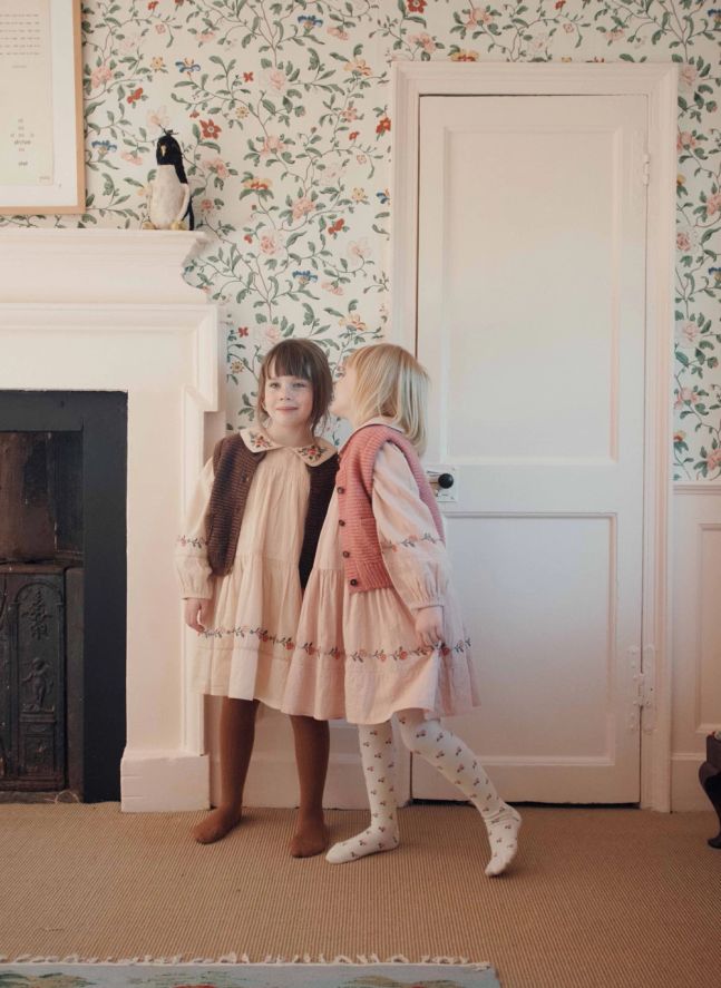 Robe Point de Croix | Beige