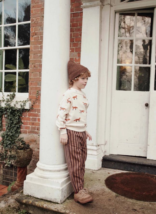 Sweat Renards Coton Bio | Ecru