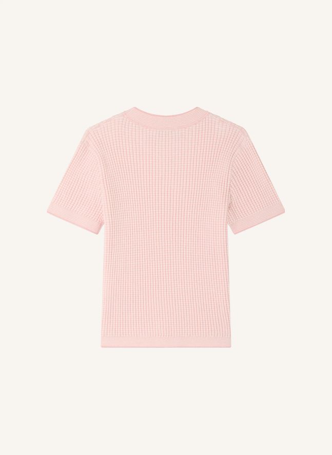 Pull Manches Courtes Melie Coton Bio | Rose