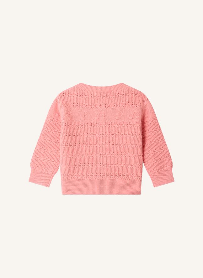 Cardigan Mahana Laine | Rose bonbon