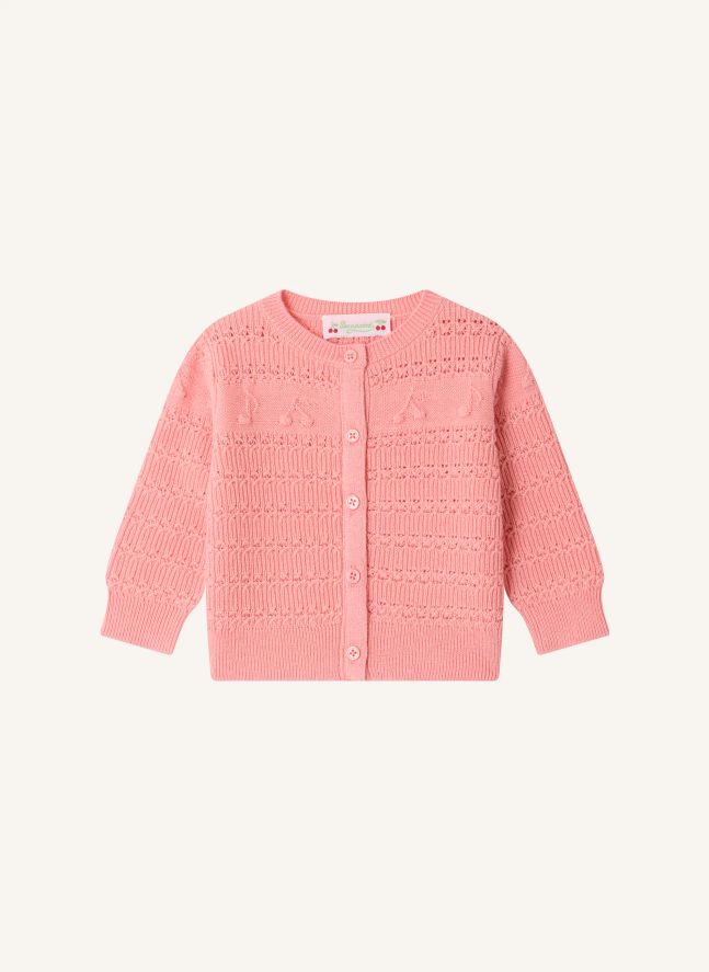 Cardigan Mahana Laine | Rose bonbon